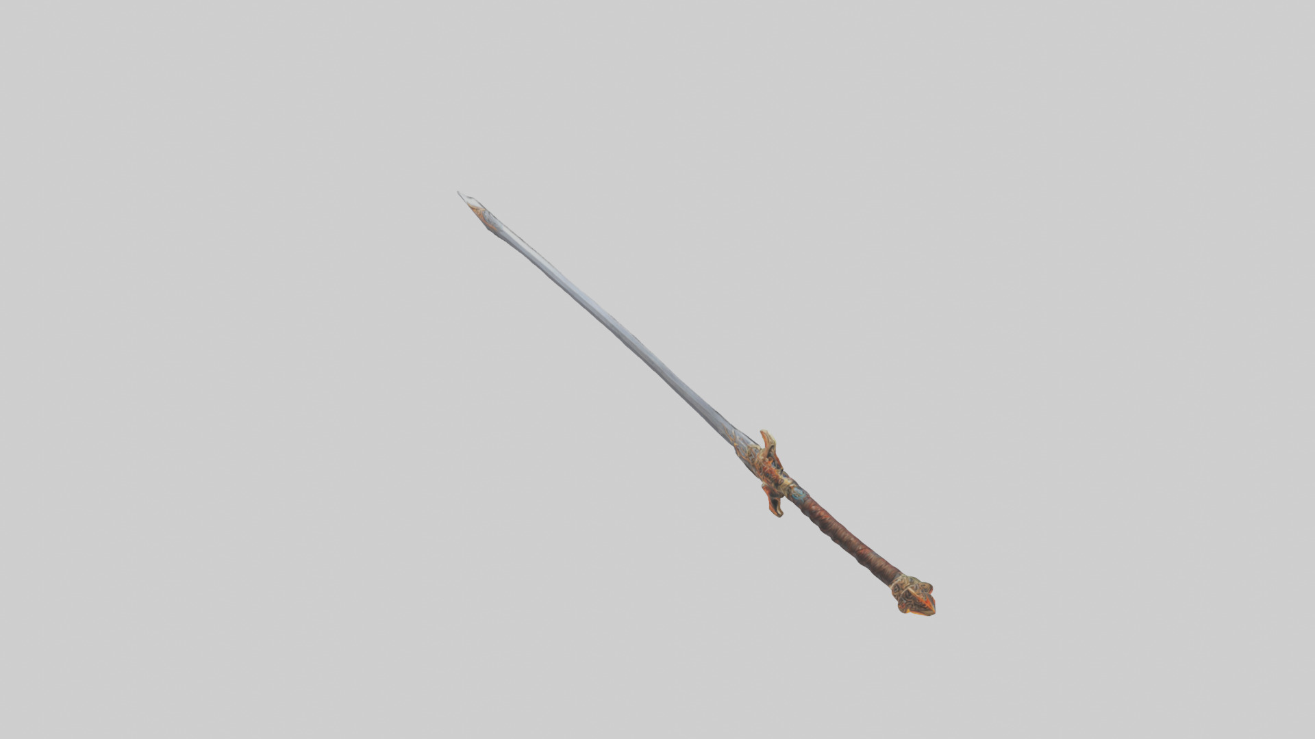 Ember Sword model Low-poly 3D model_9