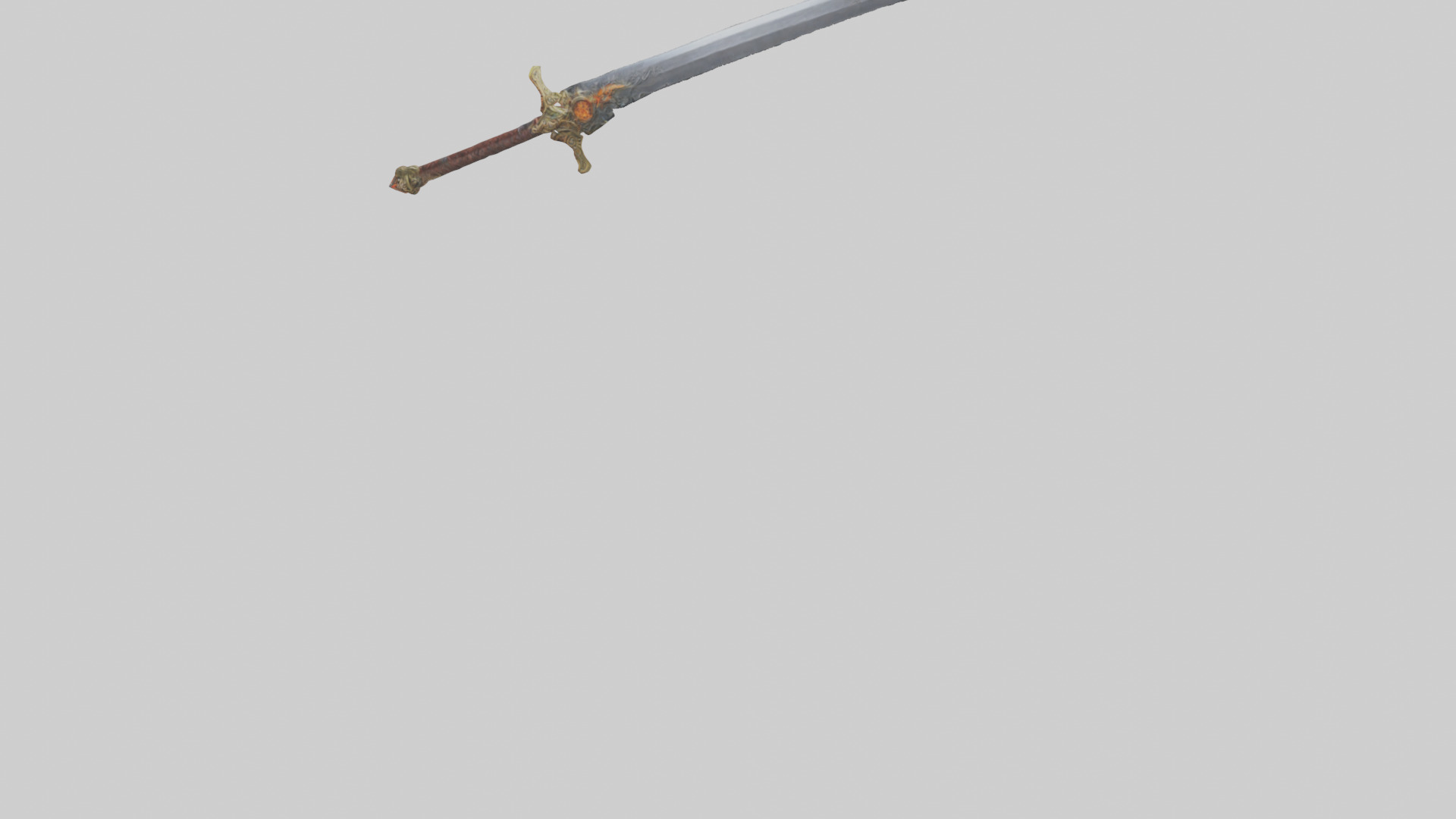 Ember Sword model Low-poly 3D model_3