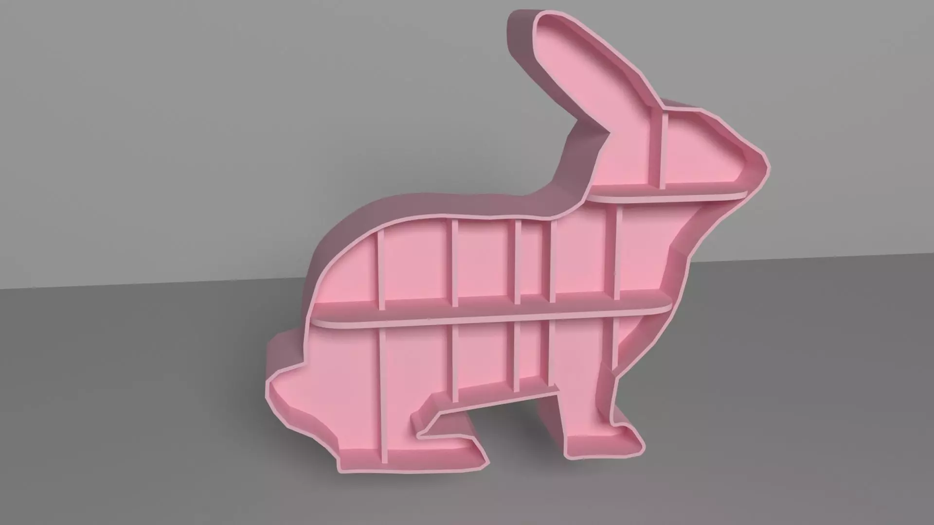 furniture cupboard Low-poly 3D model_0