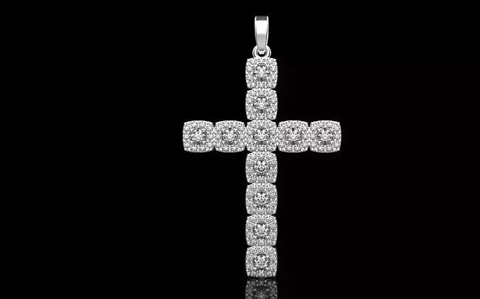 Cross with gems model 969
