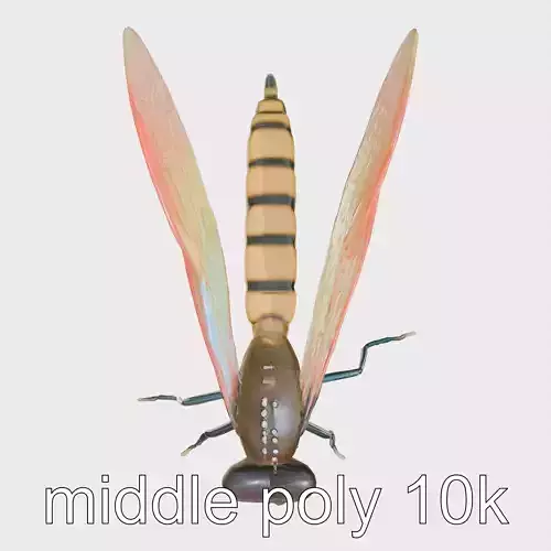 Cybernetic Dragonfly with Photonic Wings