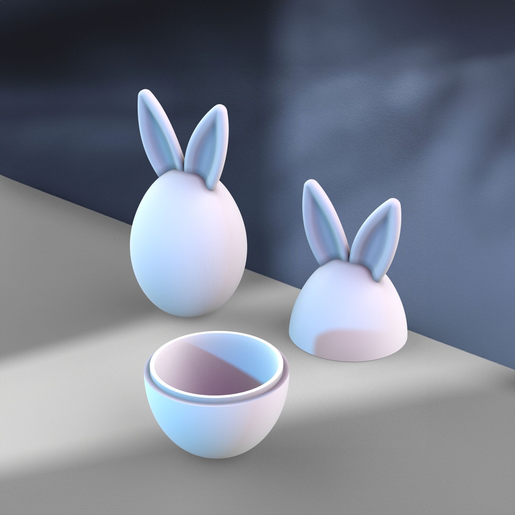 3D Easter Bunny Box - Decor - Easter Egg Gifts 3D print model_4