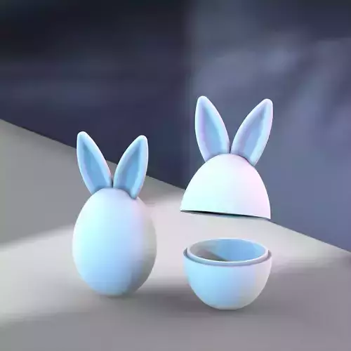 3D Easter Bunny Box - Decor - Easter Egg Gifts 3D print model 3D Easter Bunny Box - Decor - Easter Egg Gifts 3D print model