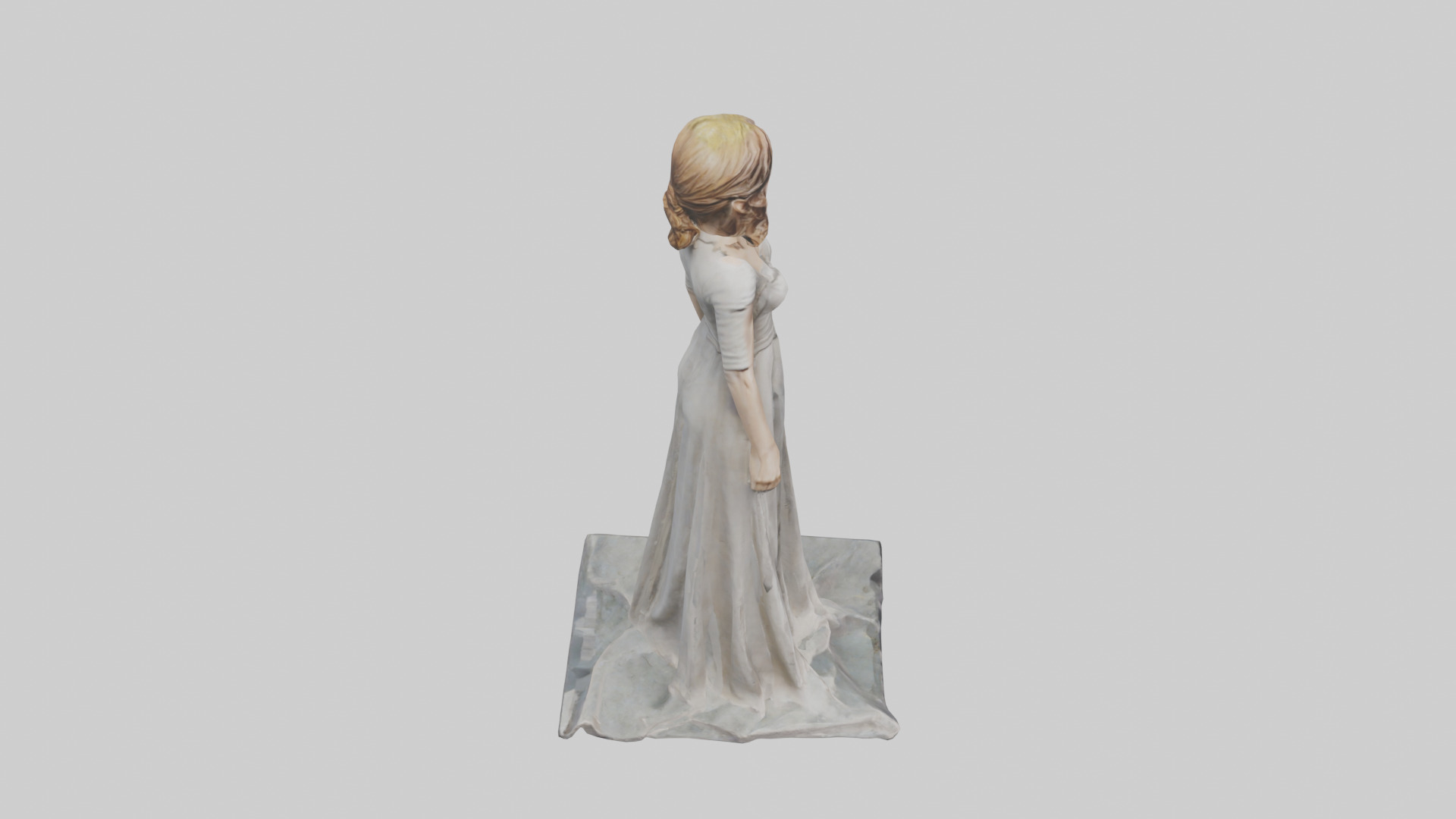 Emma Watson statue model Low-poly 3D model_18