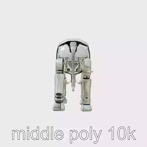 Titanium Legged Mechanical Elephant with Flexible Trunk