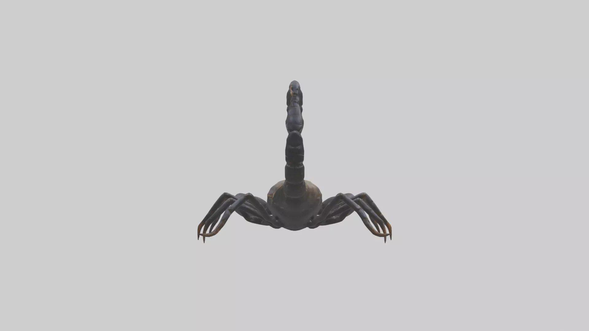 Emperor Scorpion defending model Low-poly 3D model_0