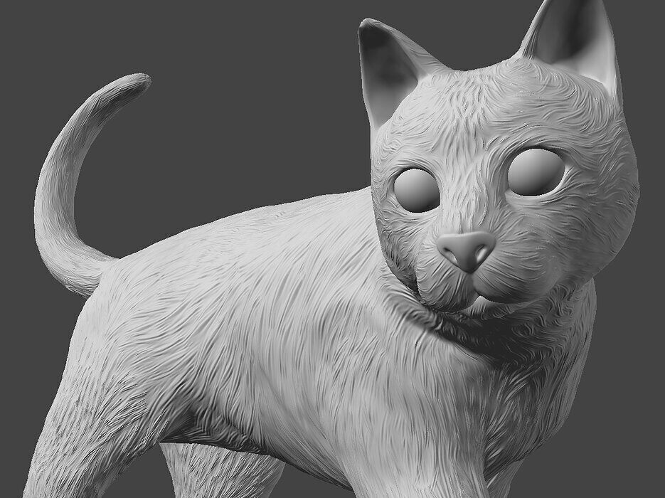 Cat 3D Print Sliced Model Ready for Printing 3D print model_4