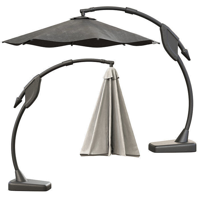 20 Highpoly Parasol  and 13 Highpoly sunbed pack 3D model_12