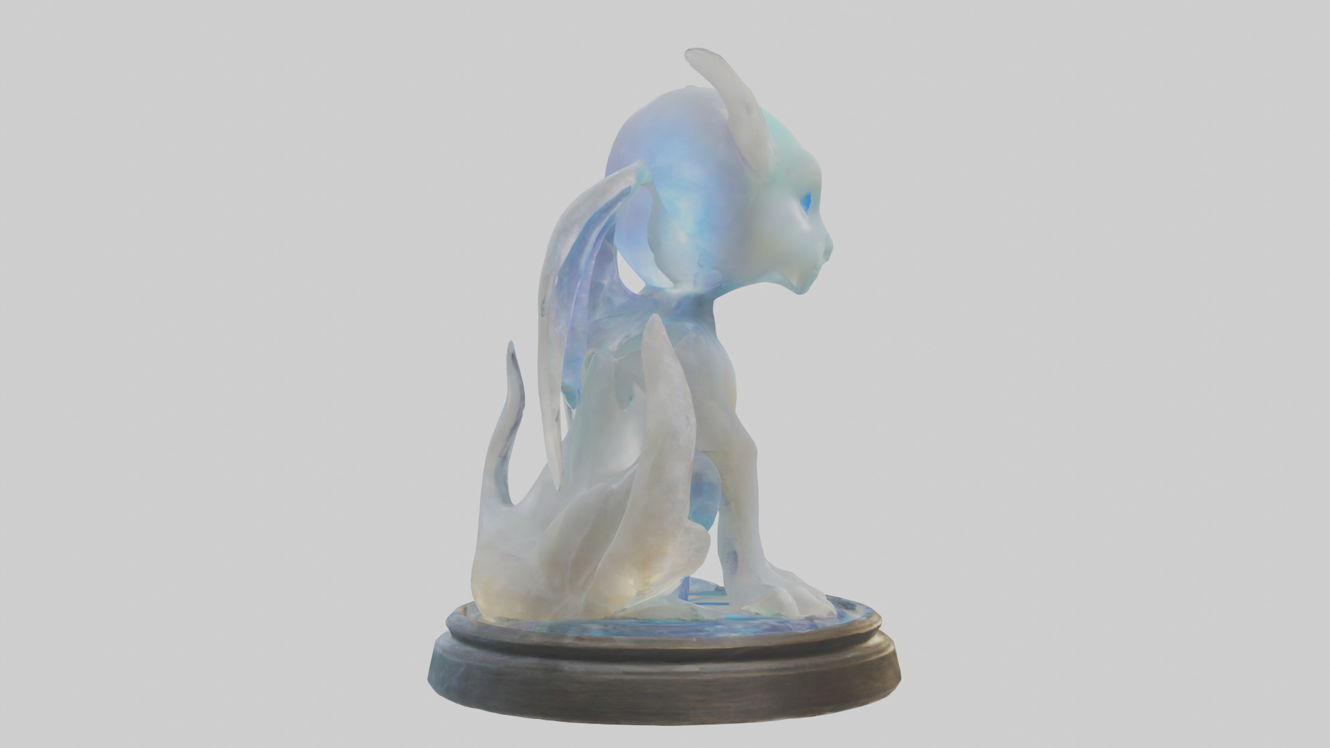 Enchanted Moonstone statue model Low-poly 3D model_13