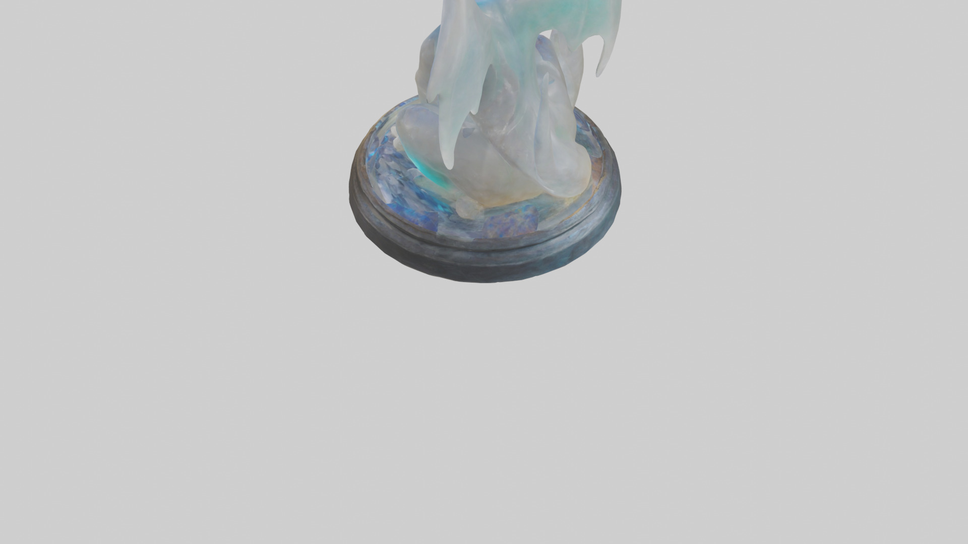 Enchanted Moonstone statue model Low-poly 3D model_3