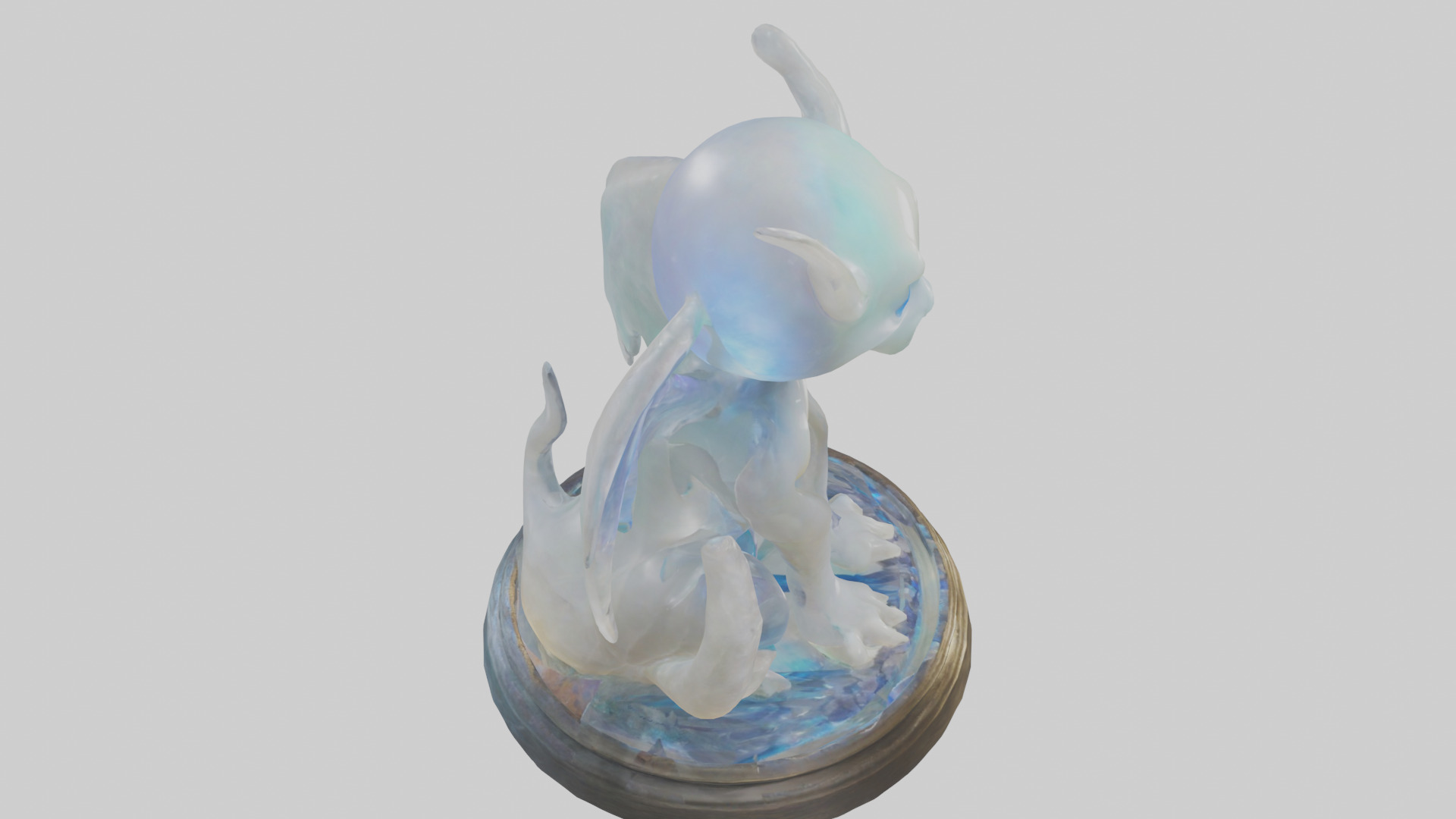 Enchanted Moonstone statue model Low-poly 3D model_18