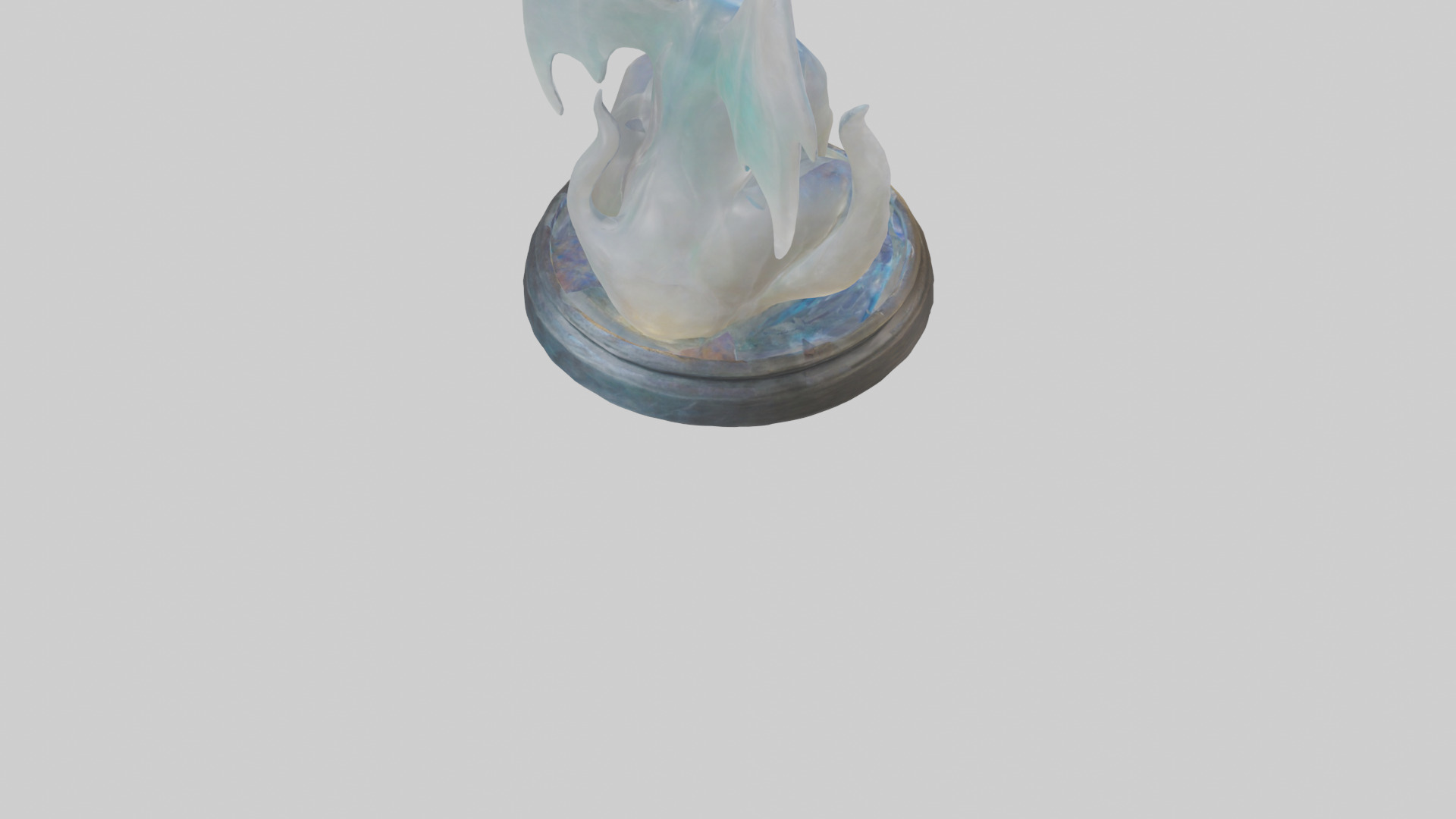 Enchanted Moonstone statue model Low-poly 3D model_4