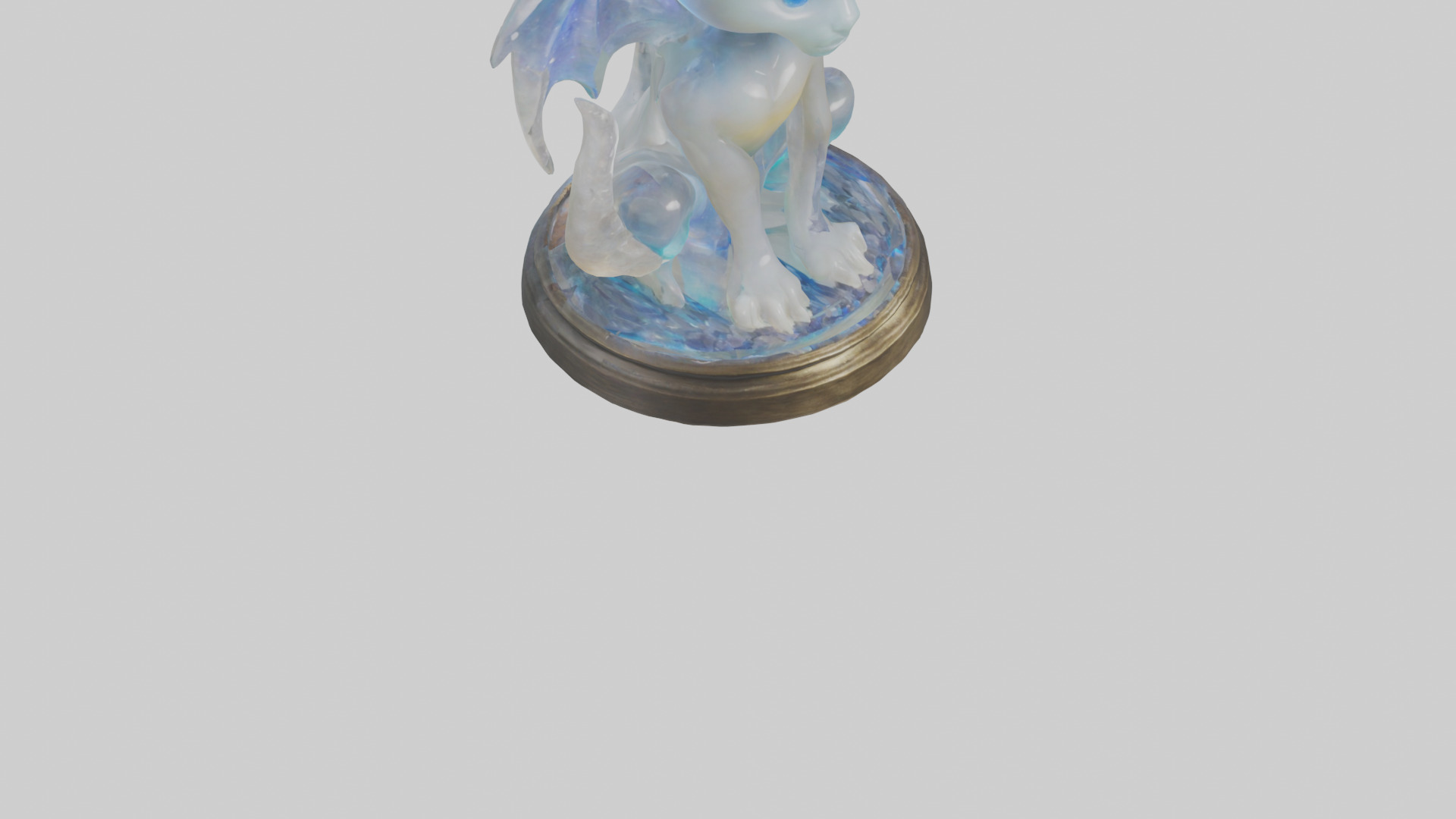 Enchanted Moonstone statue model Low-poly 3D model_6