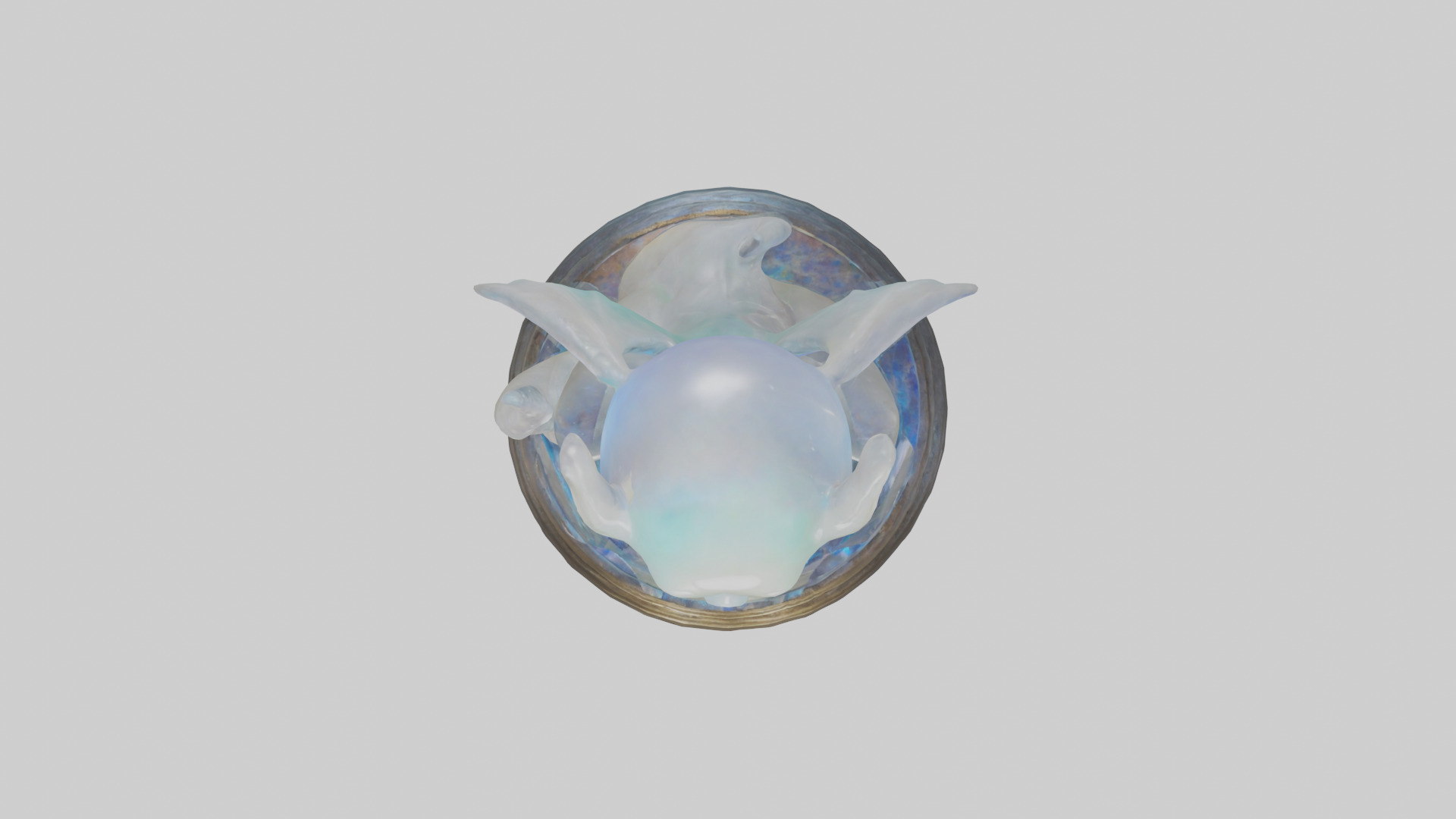 Enchanted Moonstone statue model Low-poly 3D model_14