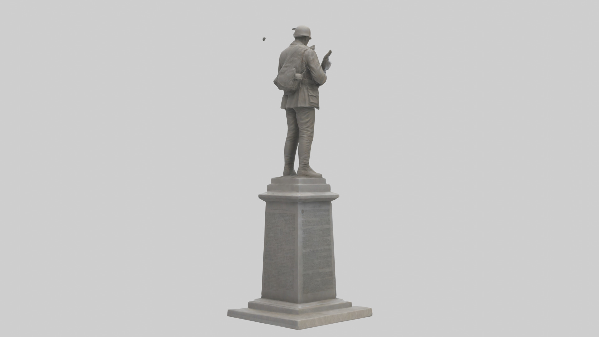 End of Conflict monument model Low-poly 3D model_2