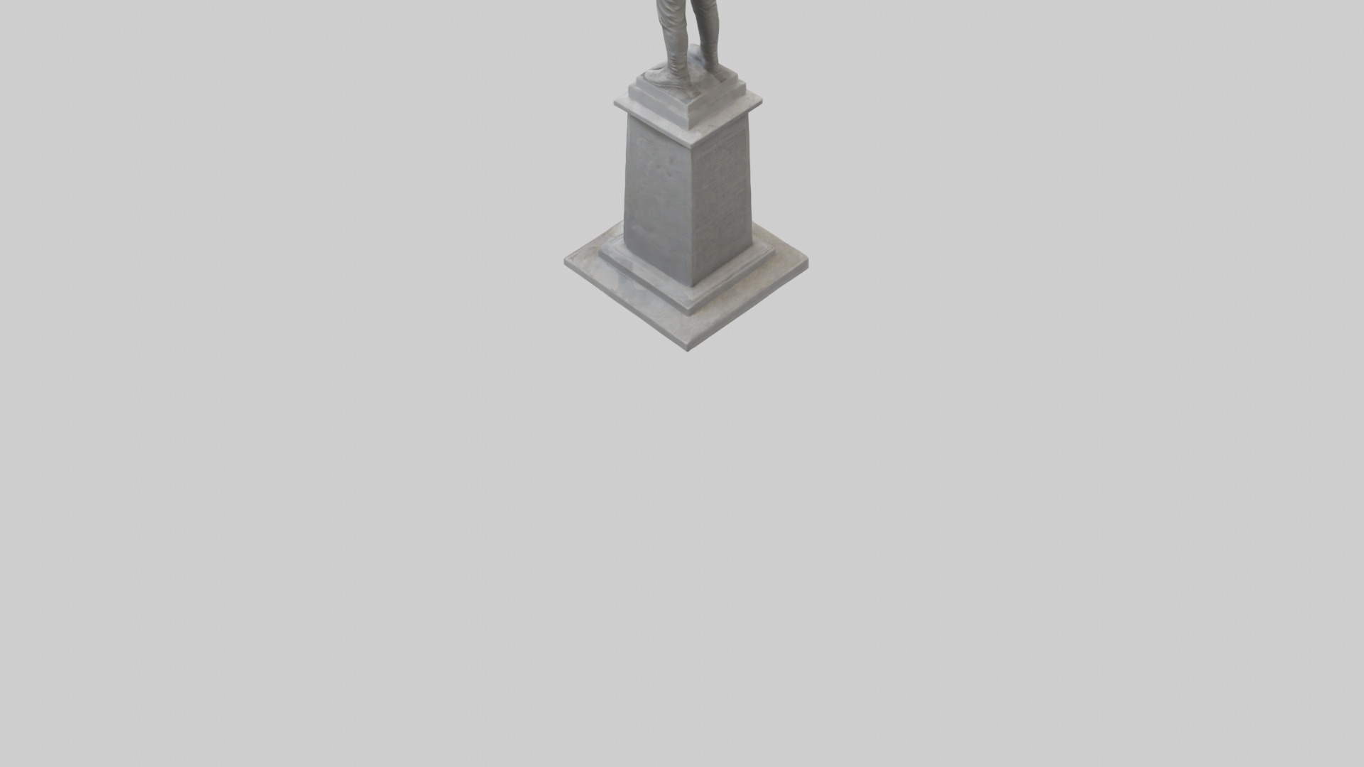 End of Conflict monument model Low-poly 3D model_3