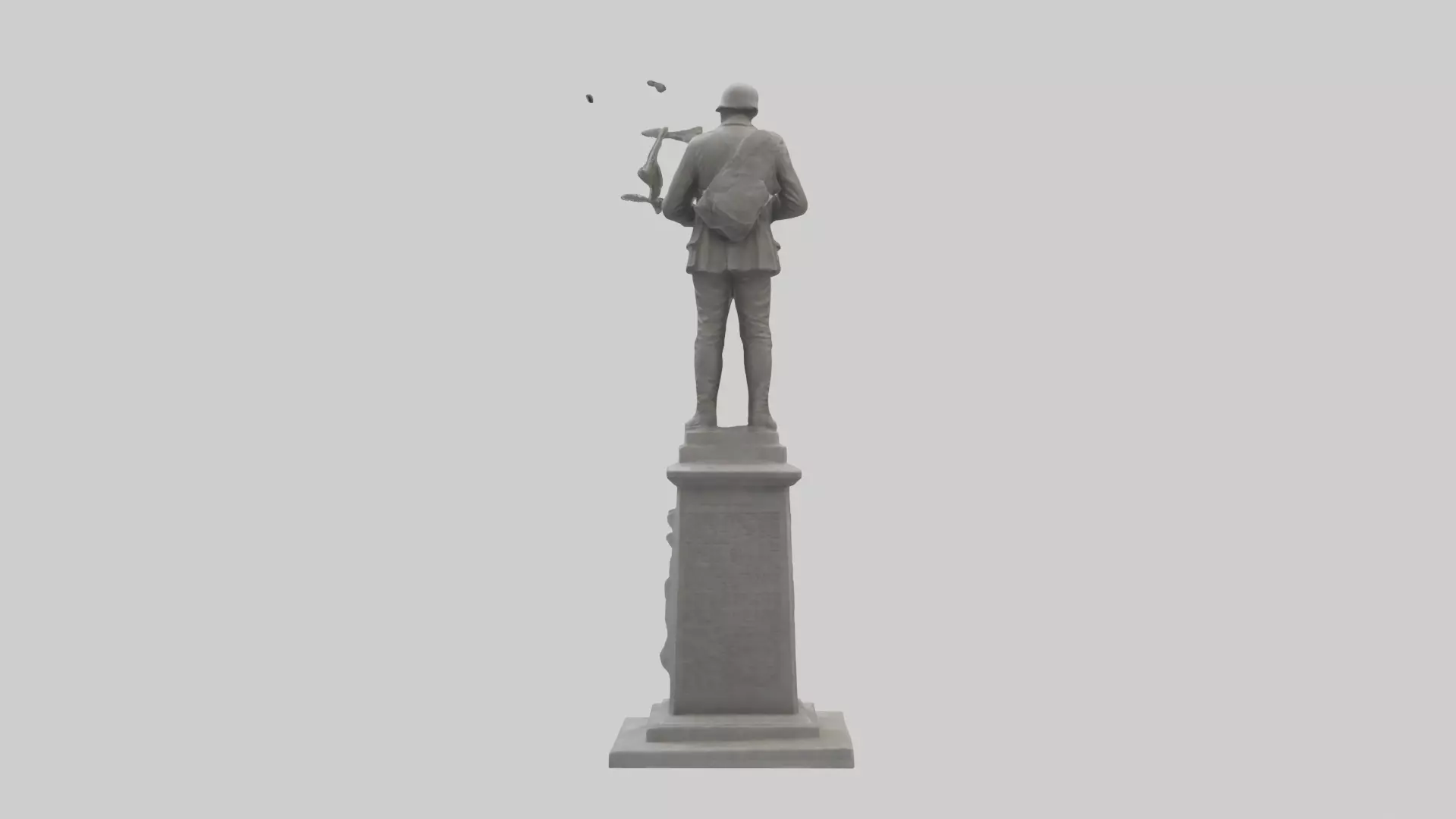 End of Conflict monument model Low-poly 3D model_0