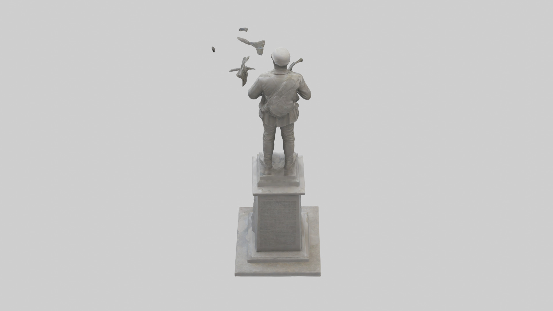 End of Conflict monument model Low-poly 3D model_15
