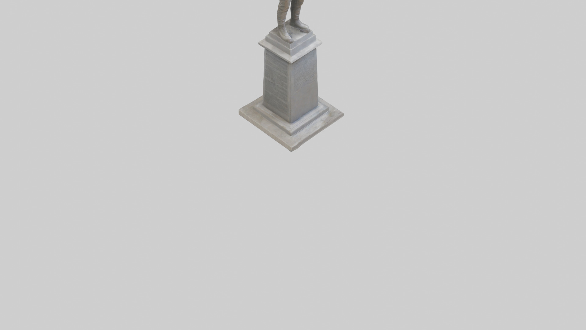 End of Conflict monument model Low-poly 3D model_6
