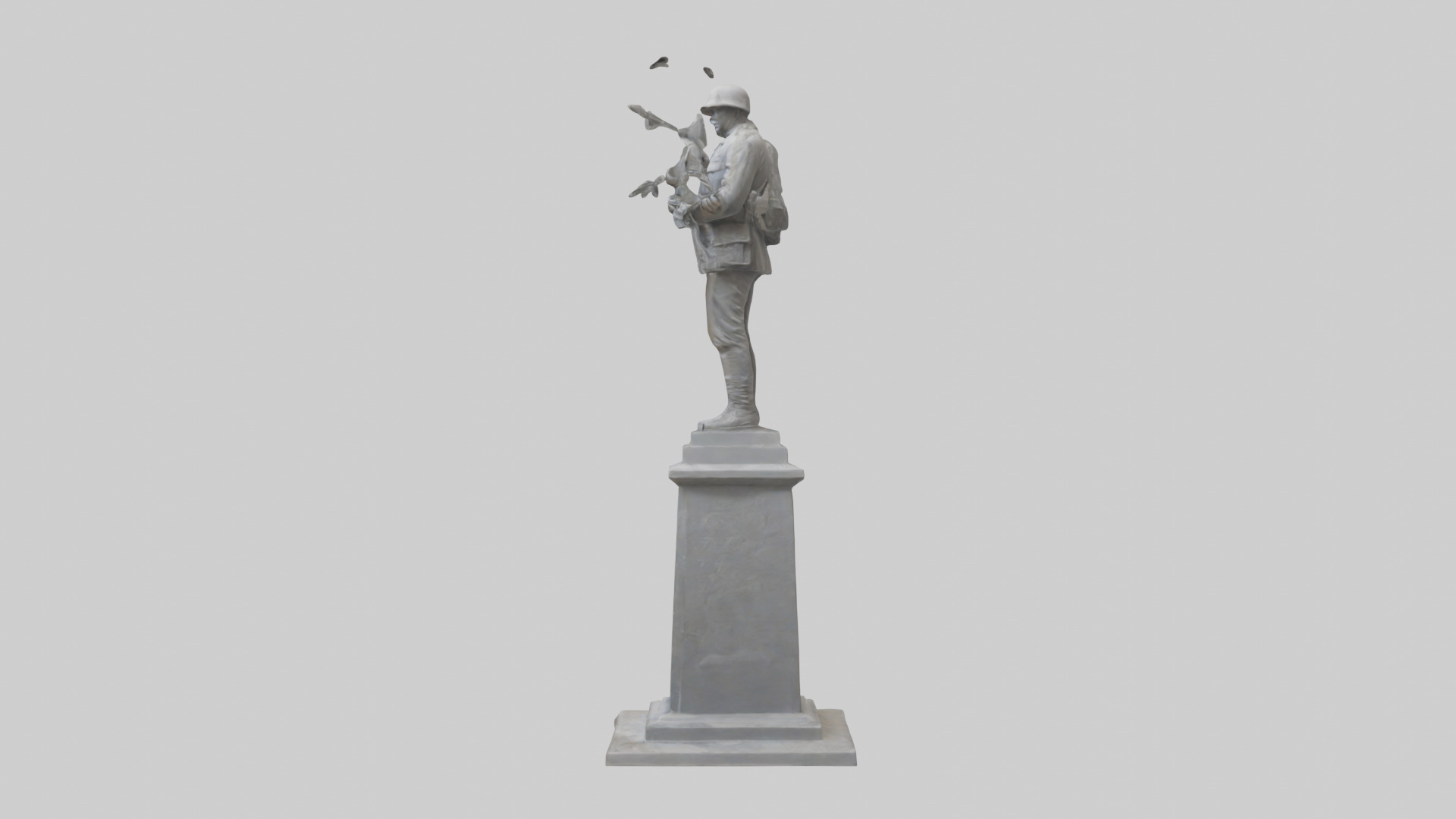 End of Conflict monument model Low-poly 3D model_12