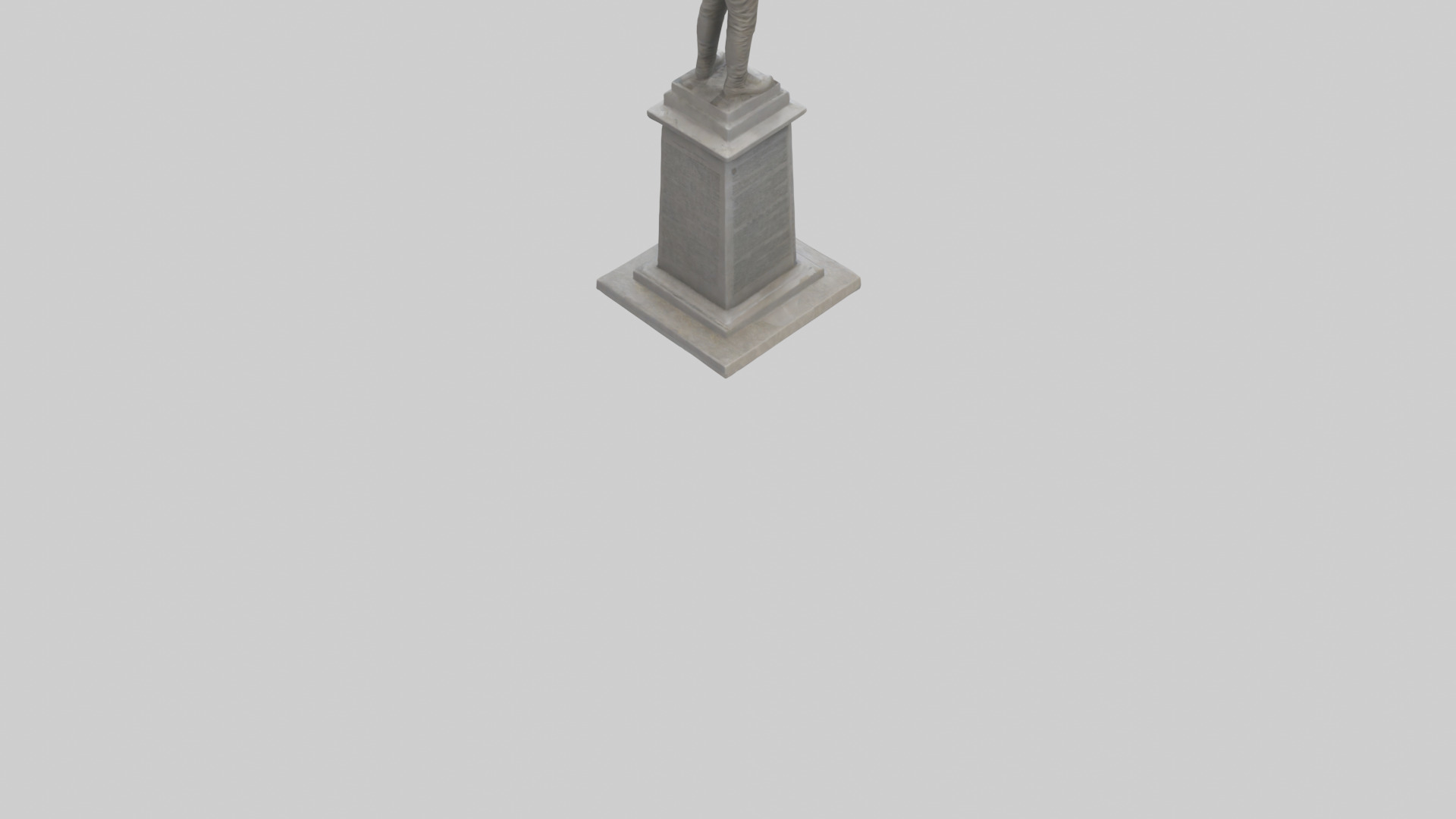 End of Conflict monument model Low-poly 3D model_4