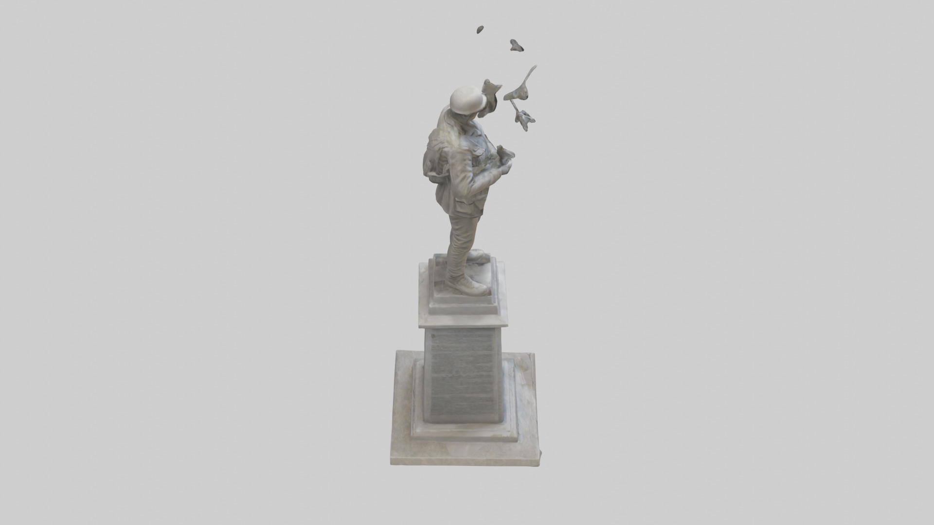 End of Conflict monument model Low-poly 3D model_18