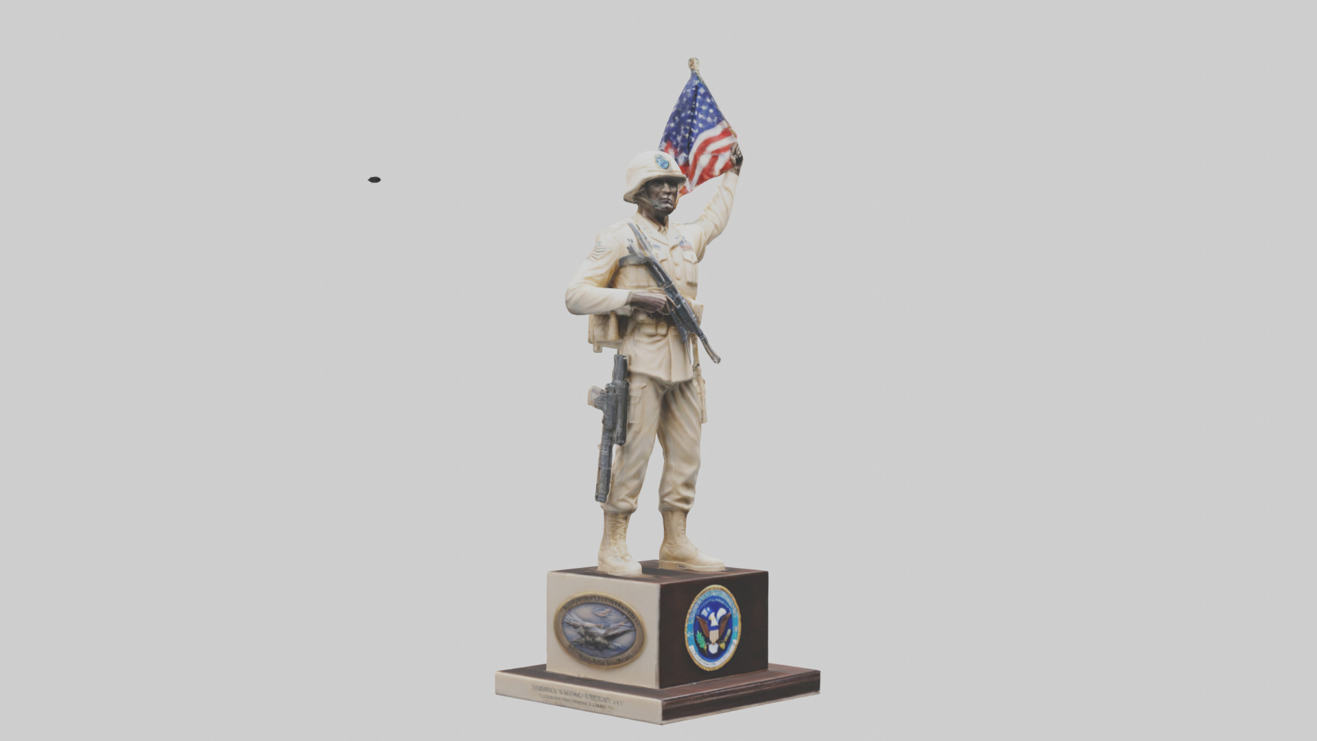 Enduring Freedom statue model Low-poly 3D model_7