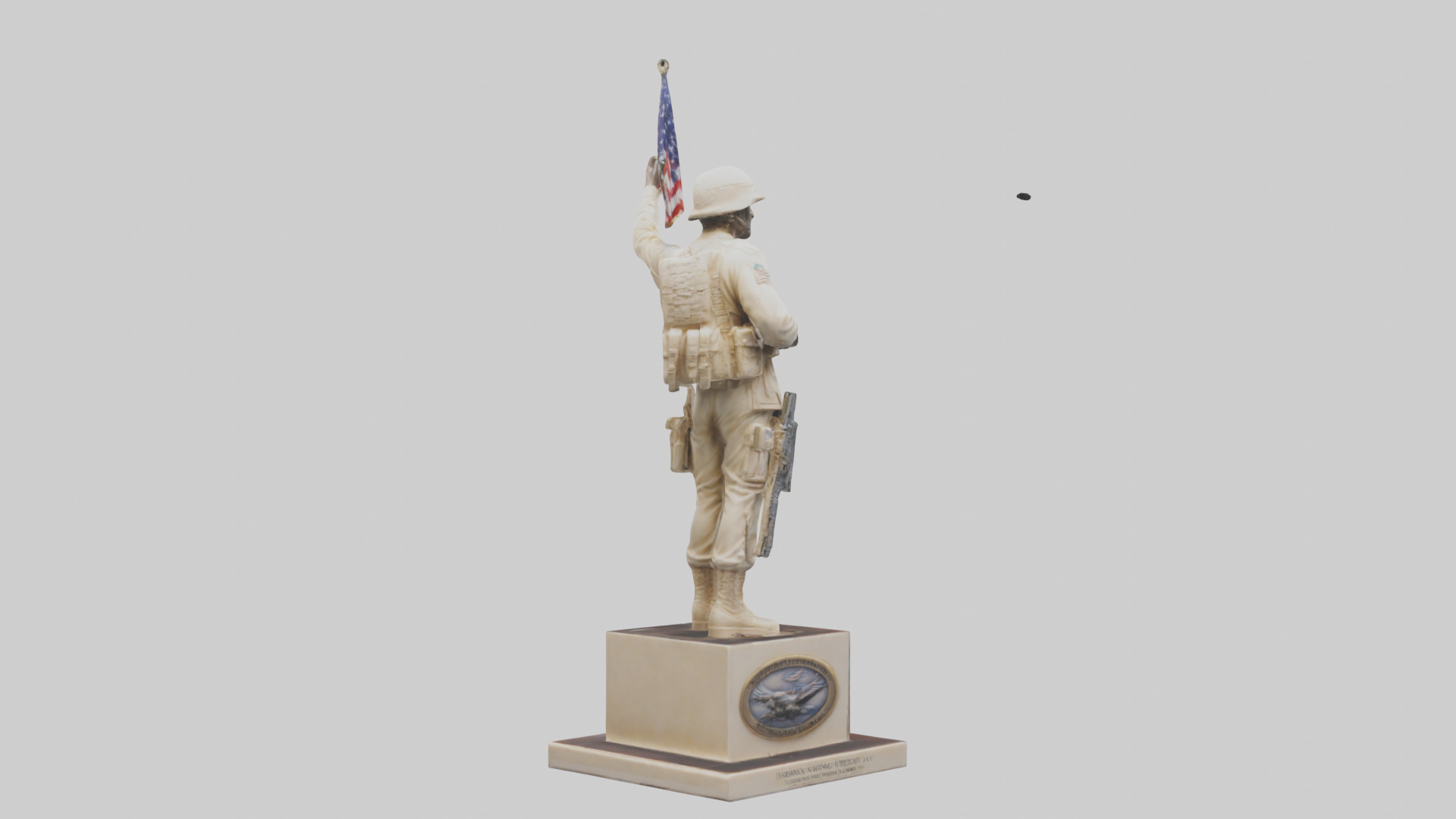 Enduring Freedom statue model Low-poly 3D model_2