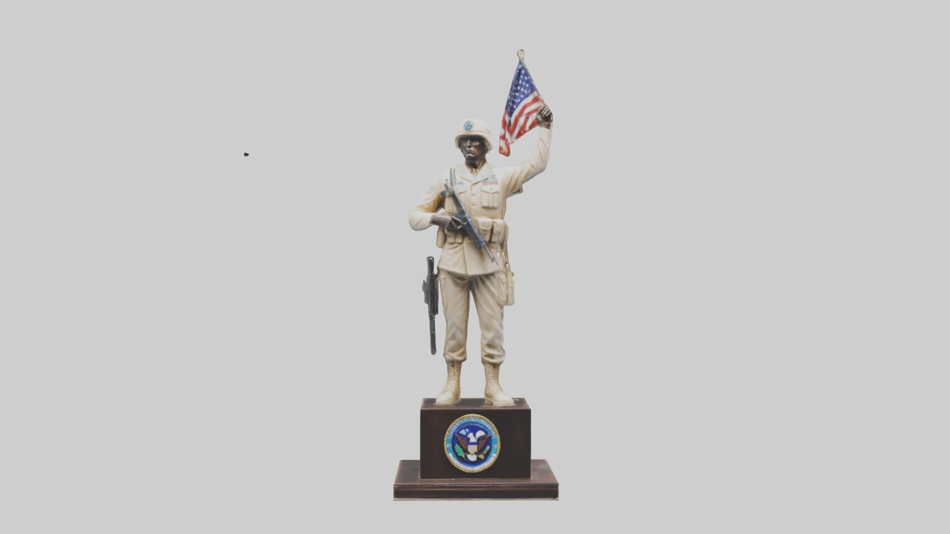 Enduring Freedom statue model Low-poly 3D model_9
