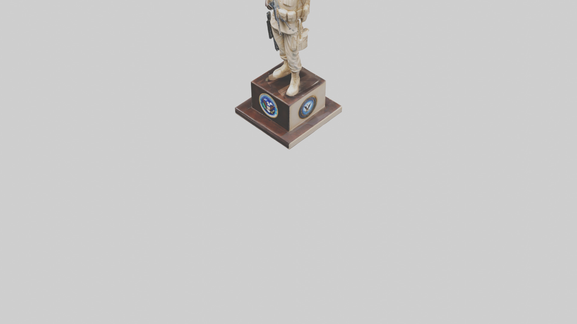 Enduring Freedom statue model Low-poly 3D model_5