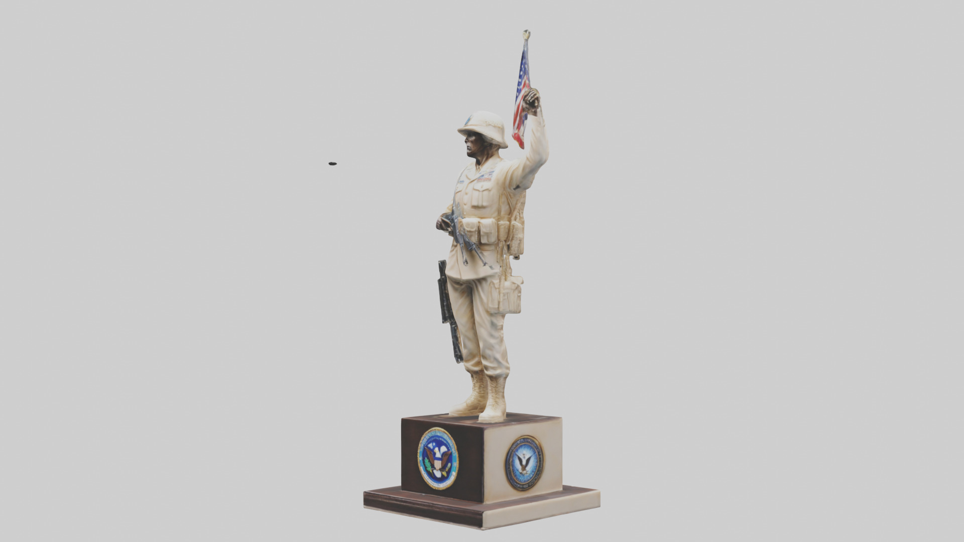 Enduring Freedom statue model Low-poly 3D model_8