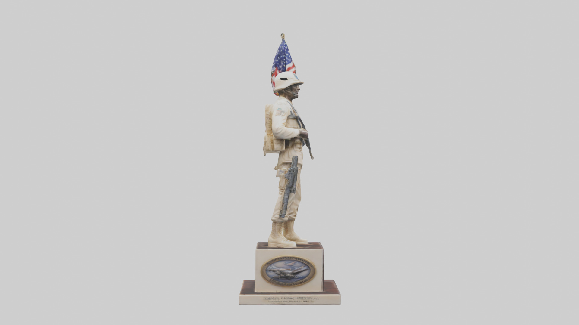 Enduring Freedom statue model Low-poly 3D model_13