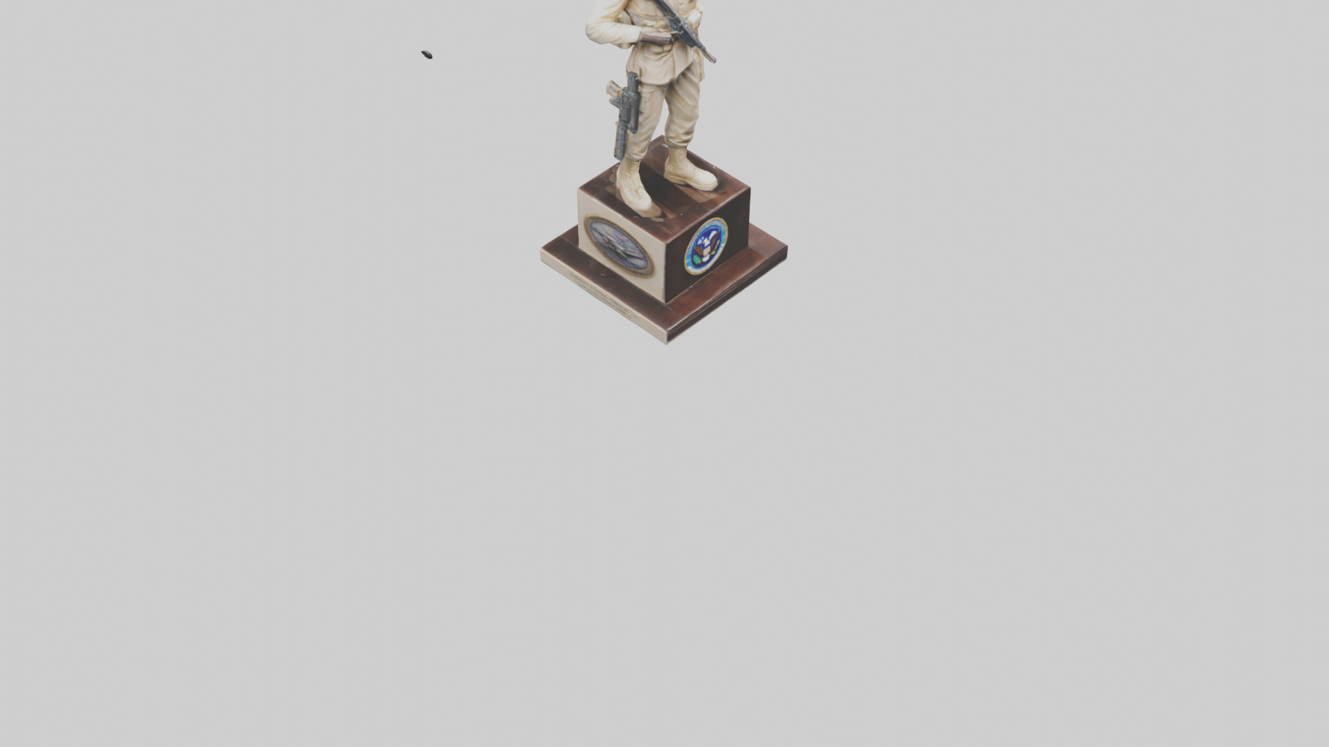 Enduring Freedom statue model Low-poly 3D model_6
