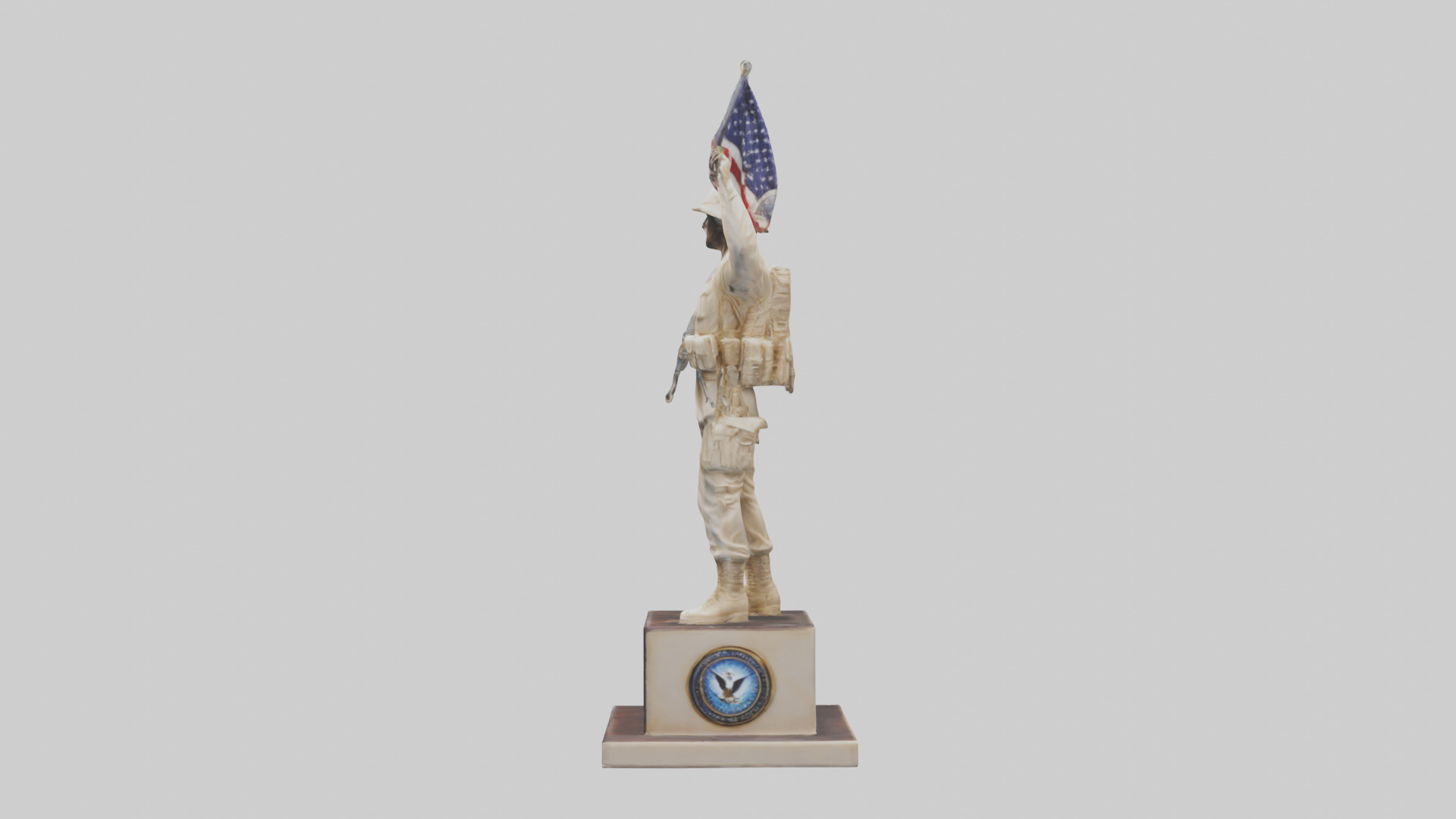 Enduring Freedom statue model Low-poly 3D model_12