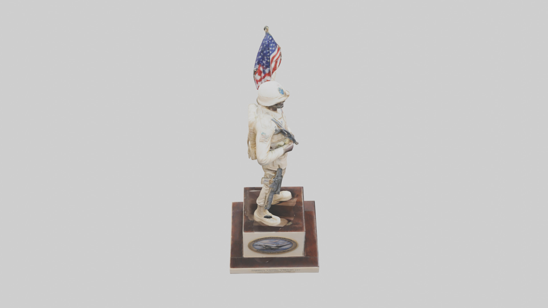 Enduring Freedom statue model Low-poly 3D model_18