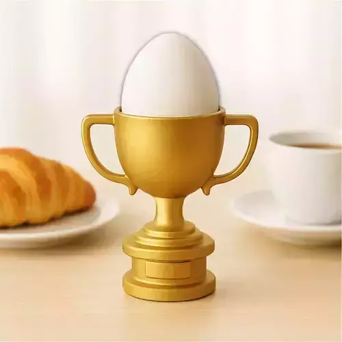 3D Trophy Egg Holder - Champion Cup Egg Holder 3D print model