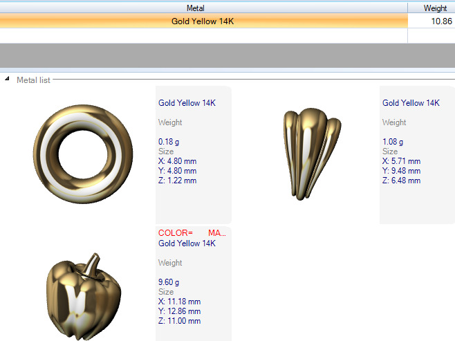  bell pepper  Pendant fruit puffed  charm  Necklace  jewelry 3D print model_20