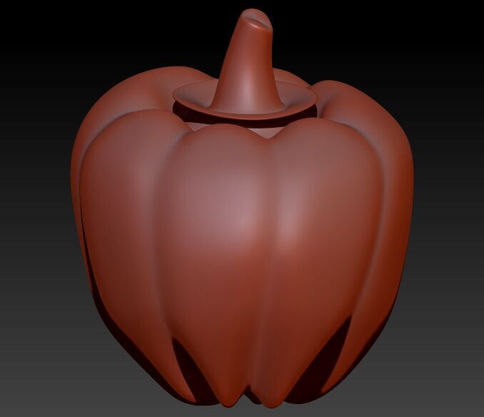  bell pepper  Pendant fruit puffed  charm  Necklace  jewelry 3D print model_4