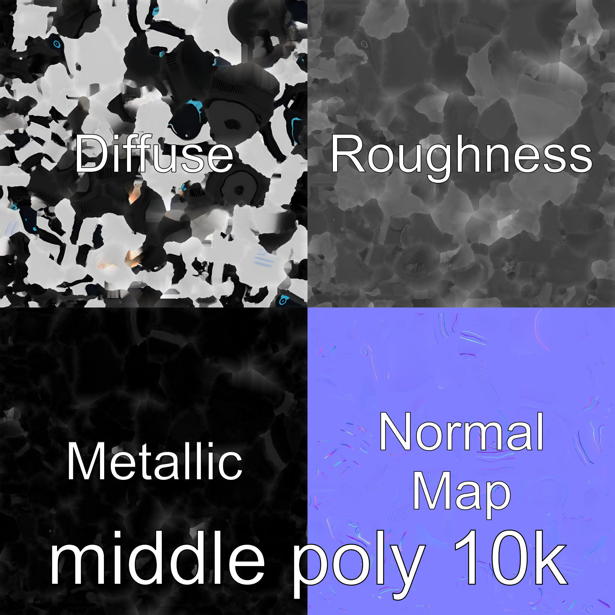 Friendly Household Assistant Robot with Interactive Features Low-poly 3D model_26