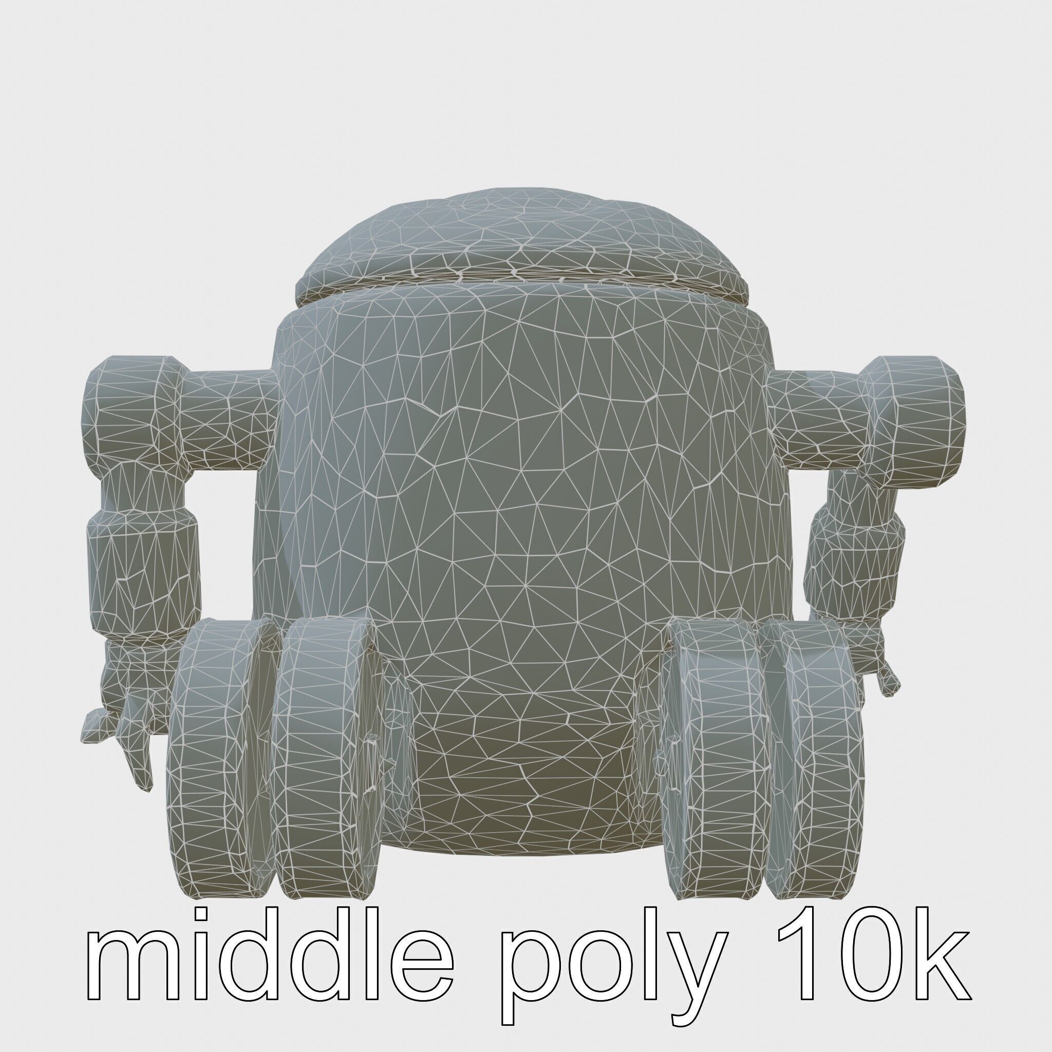 Friendly Household Assistant Robot with Interactive Features Low-poly 3D model_31