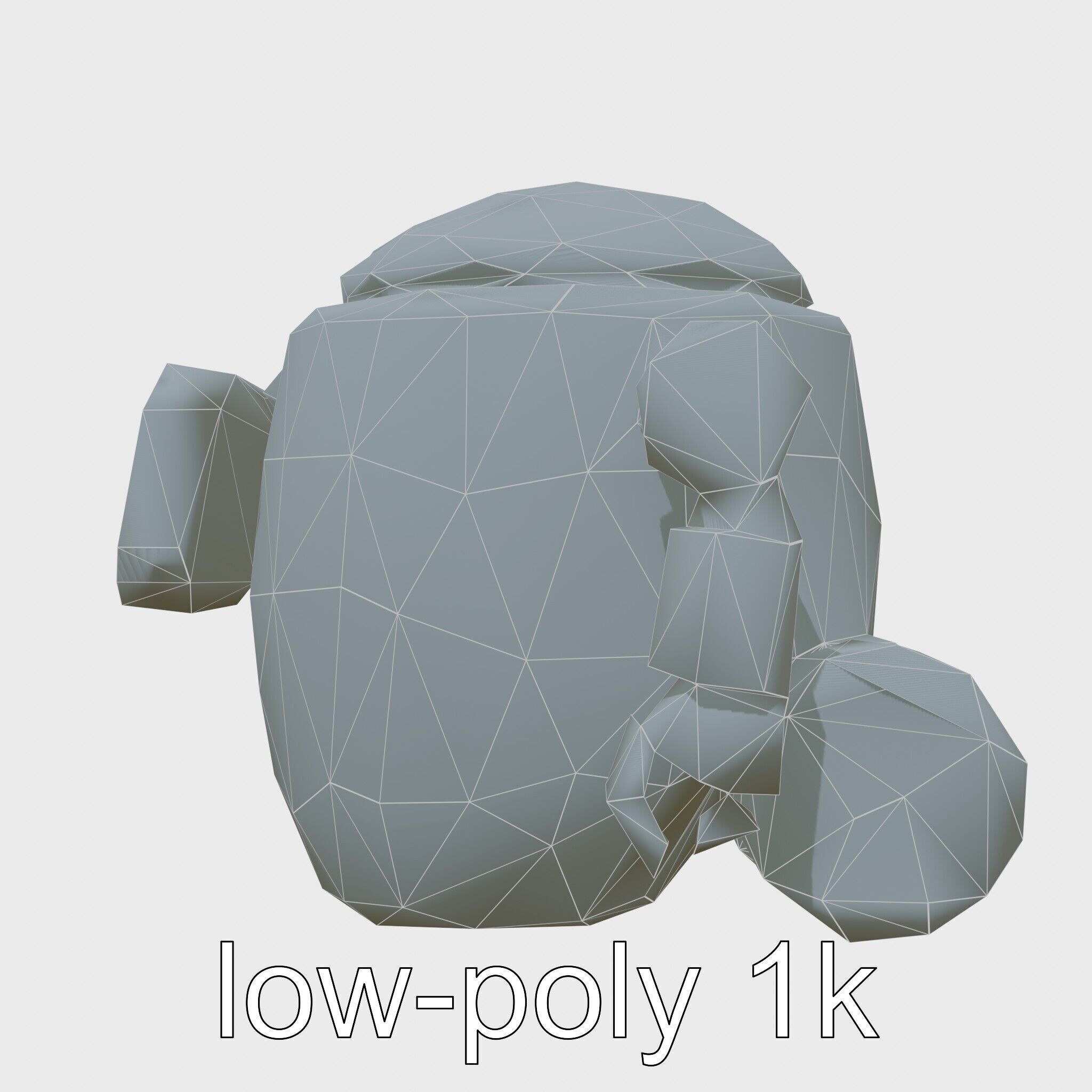 Friendly Household Assistant Robot with Interactive Features Low-poly 3D model_28