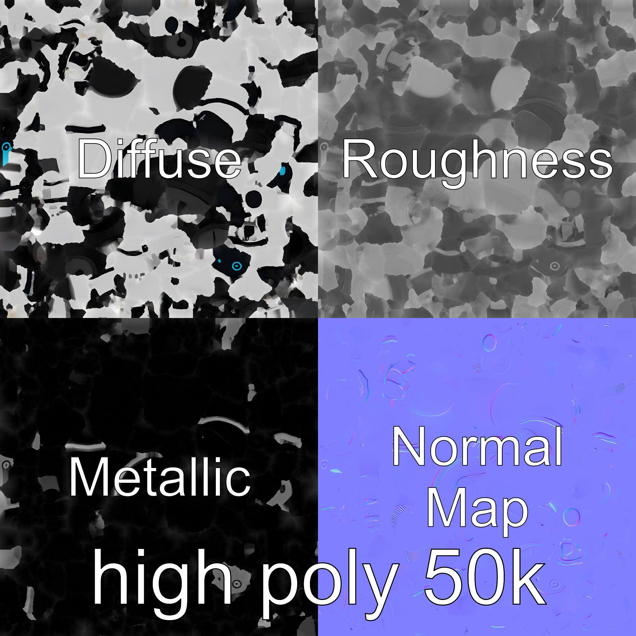 Friendly Household Assistant Robot with Interactive Features Low-poly 3D model_33