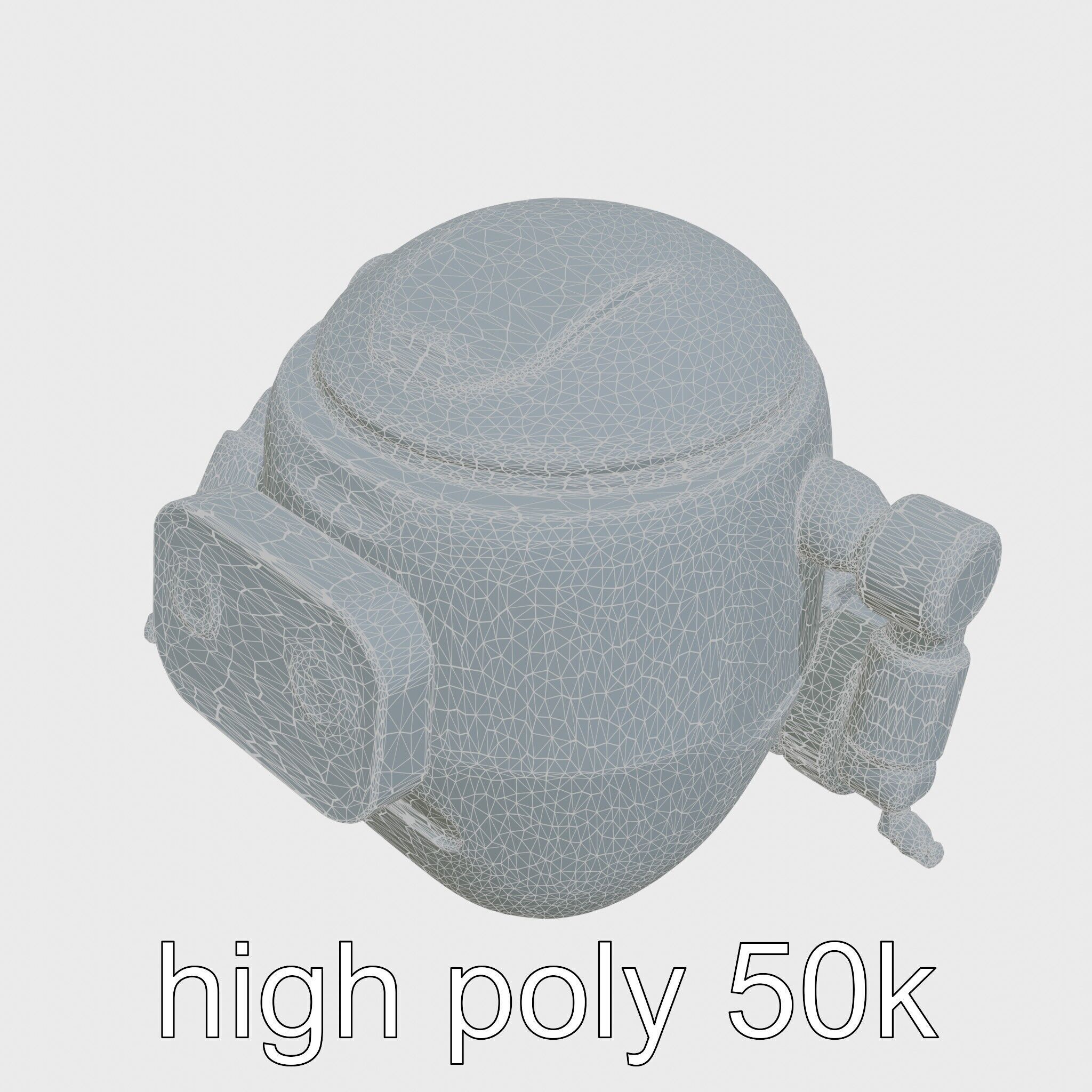 Friendly Household Assistant Robot with Interactive Features Low-poly 3D model_23