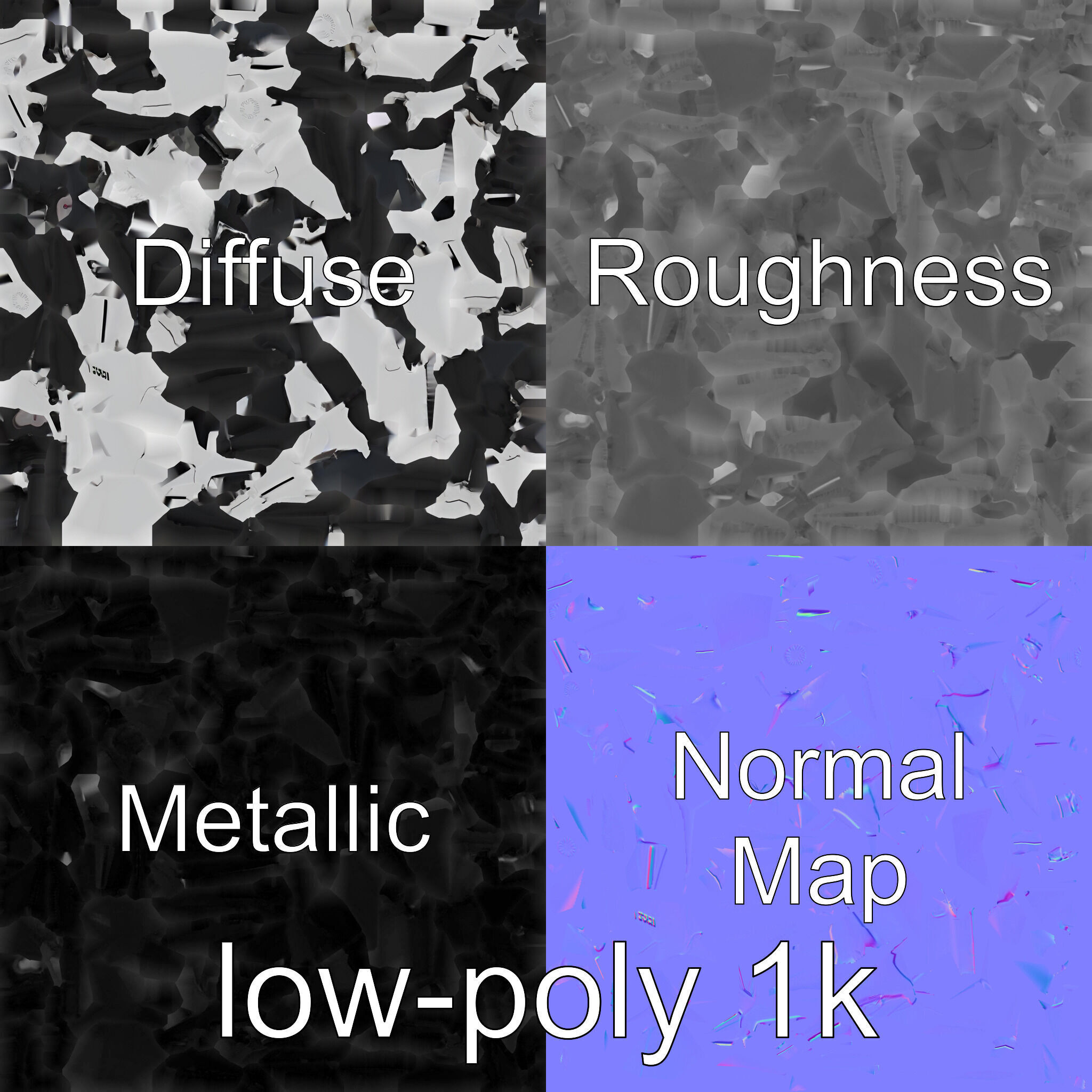 Security Drone SafeRobo Flying Surveillance Robot Low-poly 3D model_4