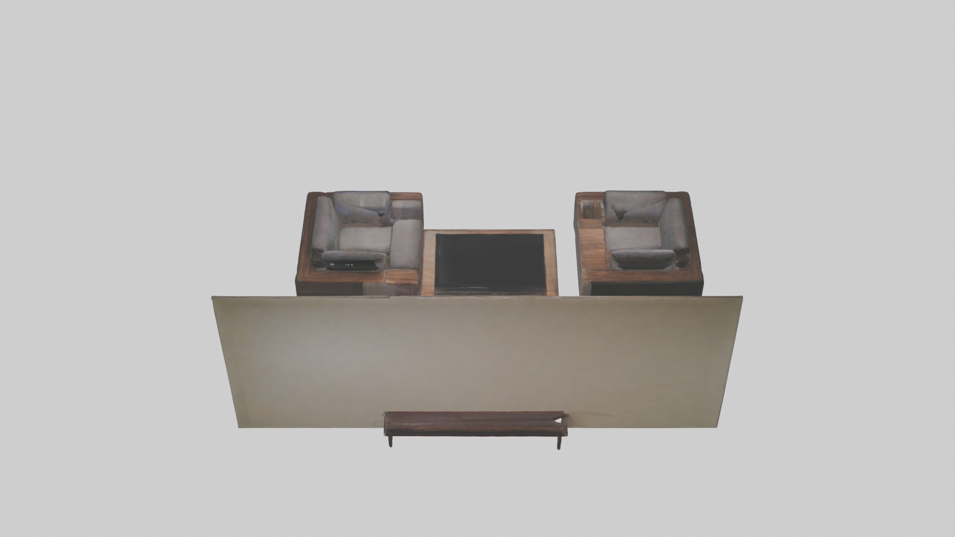 Entertainment Room Low-poly 3D model_15