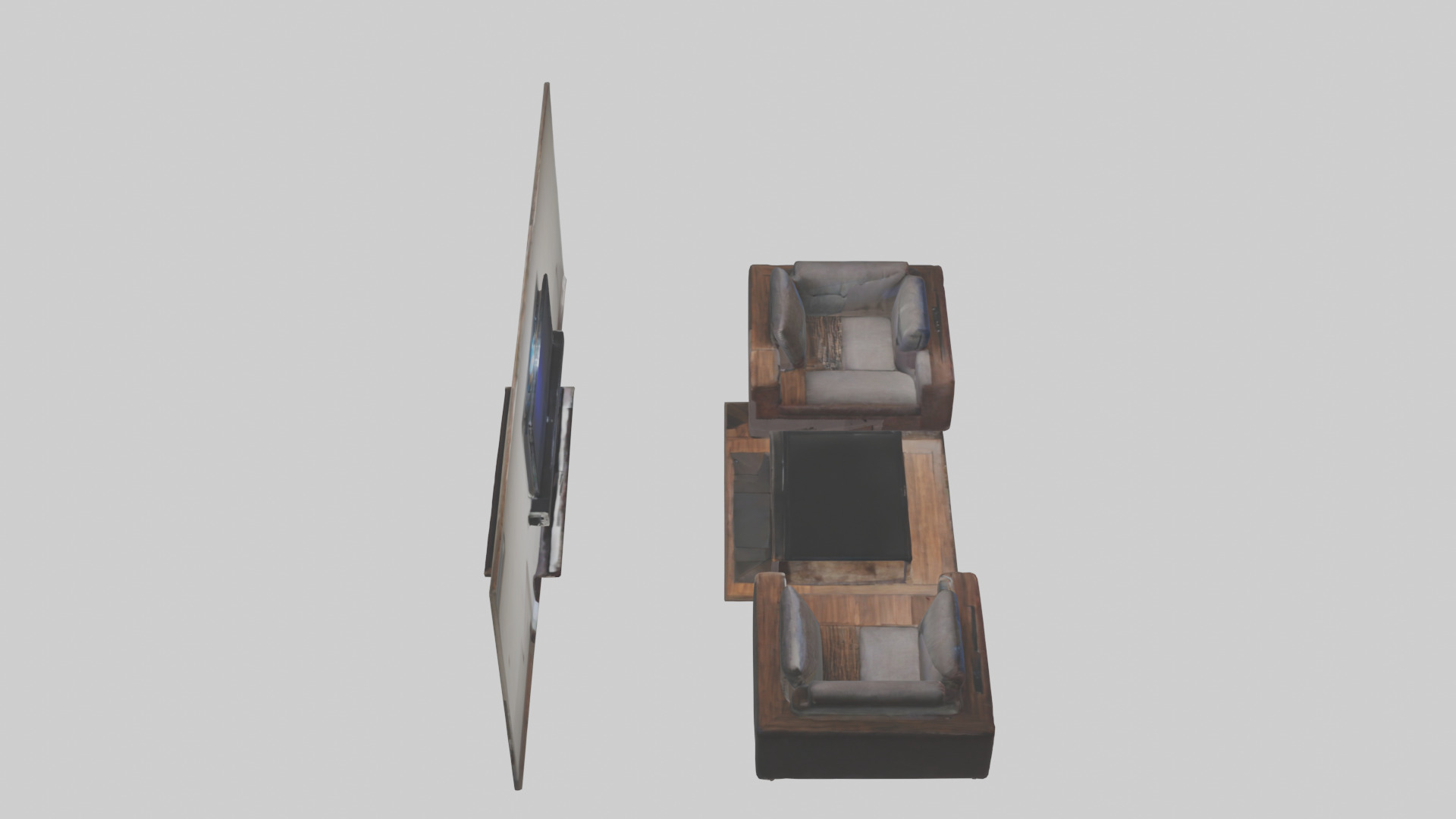 Entertainment Room Low-poly 3D model_18