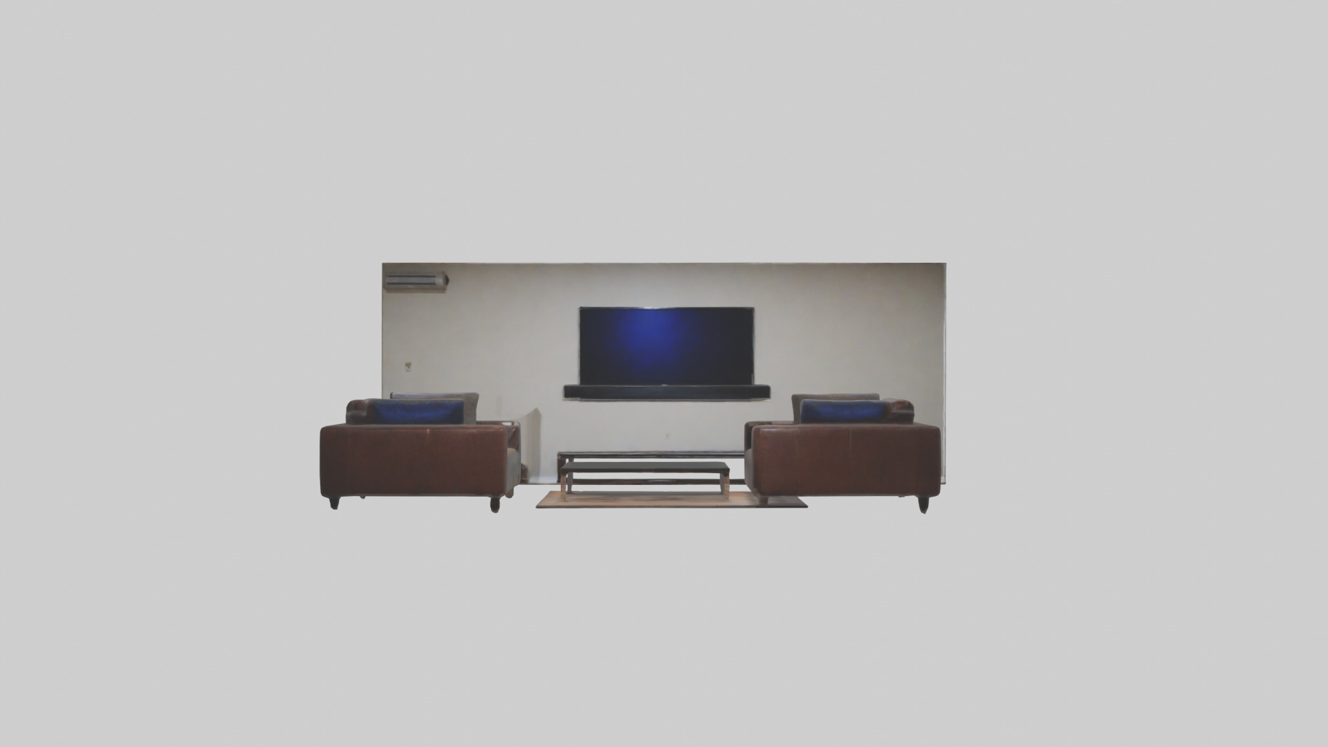 Entertainment Room Low-poly 3D model_9