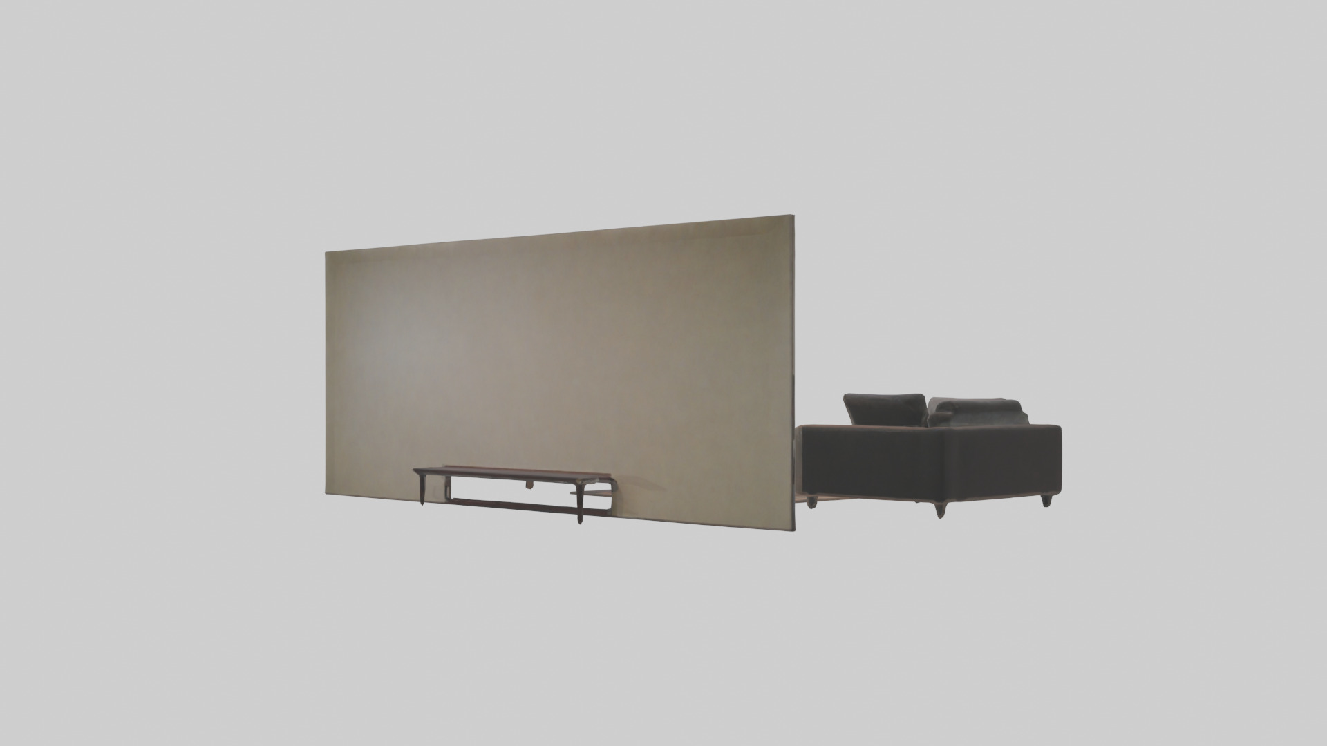 Entertainment Room Low-poly 3D model_2