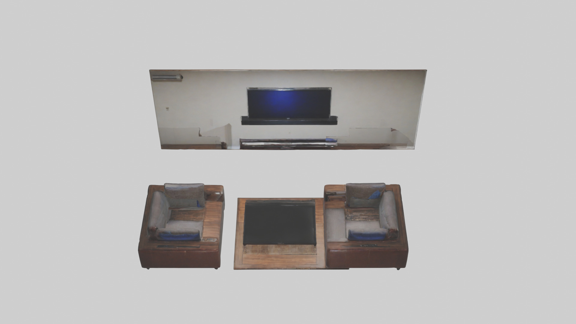 Entertainment Room Low-poly 3D model_16