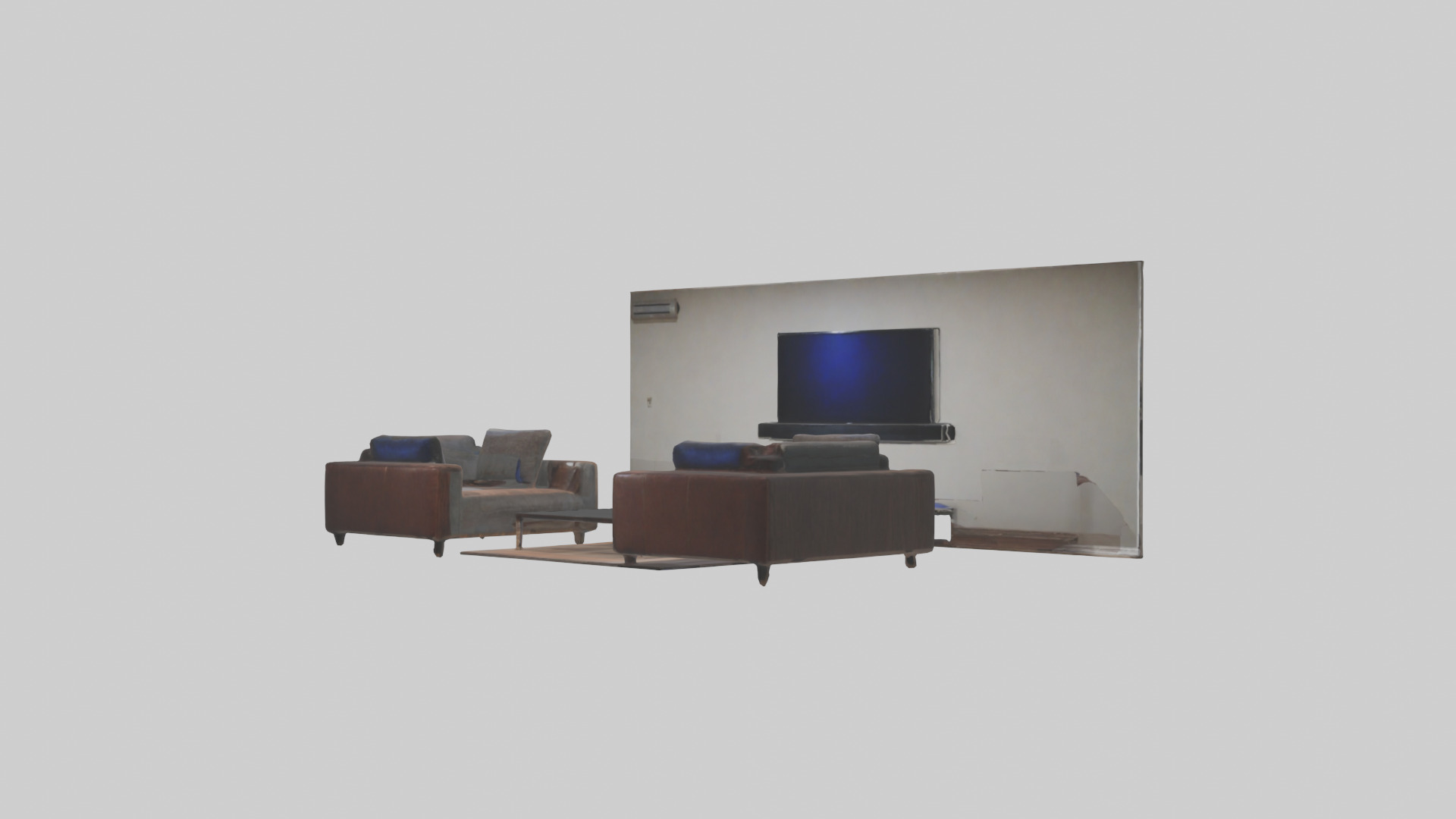 Entertainment Room Low-poly 3D model_10